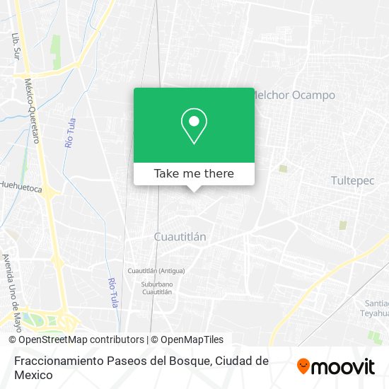 Fraccionamiento Paseos del Bosque map