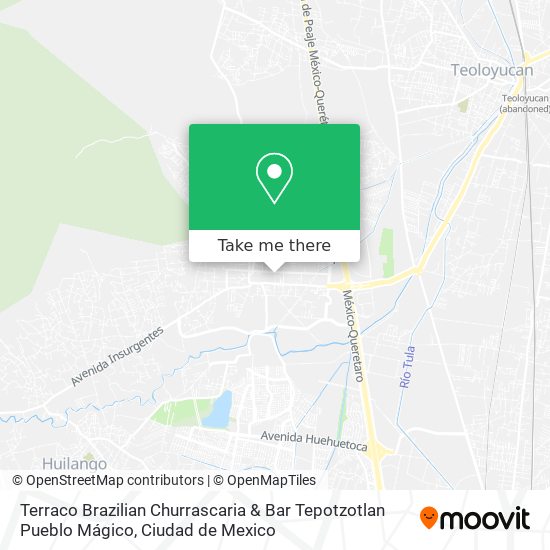 Mapa de Terraco Brazilian Churrascaria & Bar Tepotzotlan Pueblo Mágico