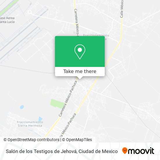 Mapa de Salón de los Testigos de Jehová