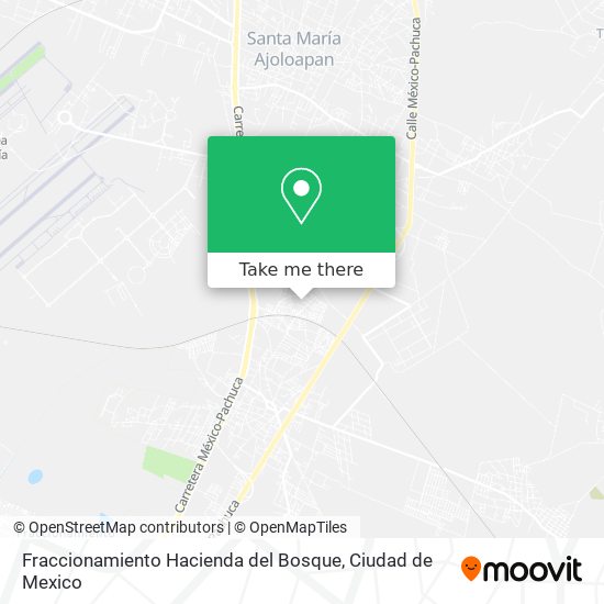 Fraccionamiento Hacienda del Bosque map