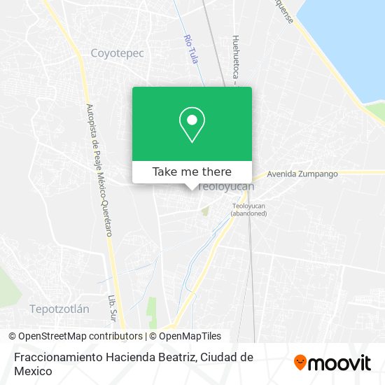 Mapa de Fraccionamiento Hacienda Beatriz