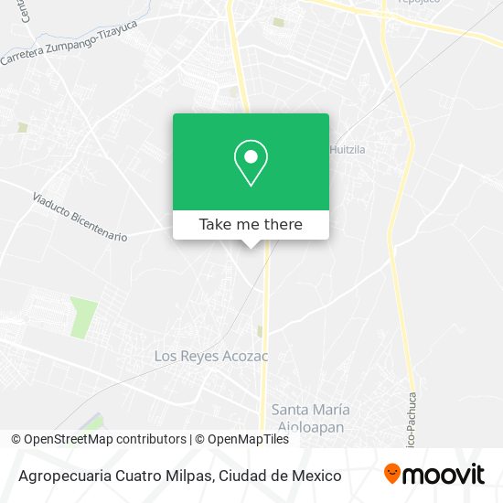 Mapa de Agropecuaria Cuatro Milpas