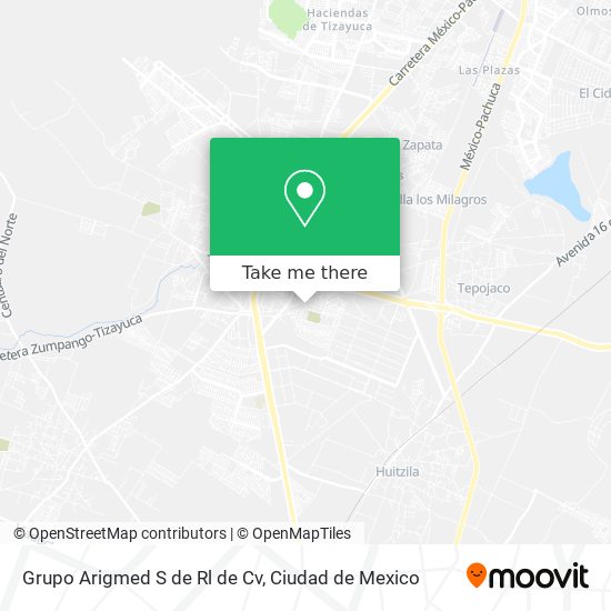 Grupo Arigmed S de Rl de Cv map