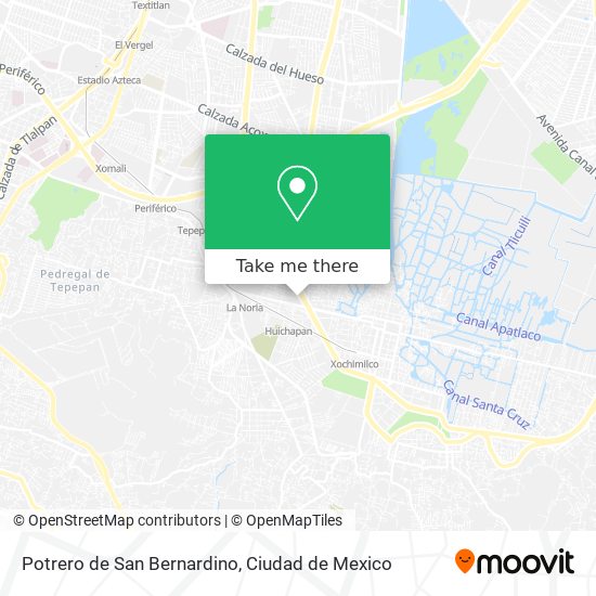 Mapa de Potrero de San Bernardino