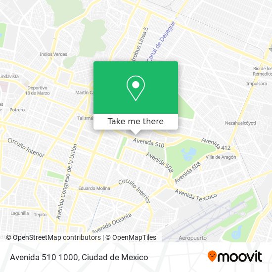 Avenida 510 1000 map