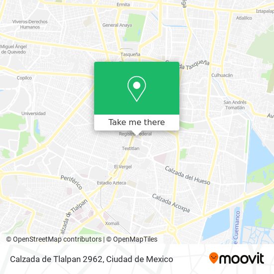 Calzada de Tlalpan 2962 map