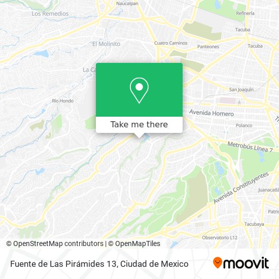 Fuente de Las Pirámides 13 map