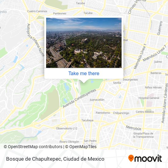 Bosque de Chapultepec map