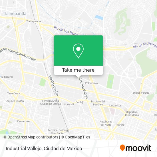 Mapa de Industrial Vallejo