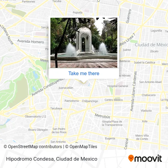 Hipodromo Condesa map