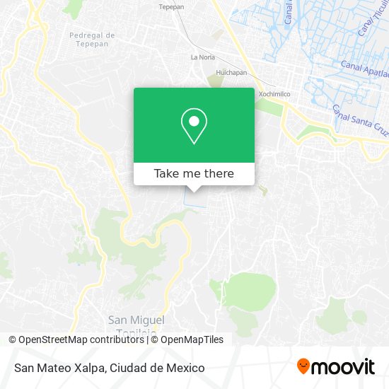 San Mateo Xalpa map