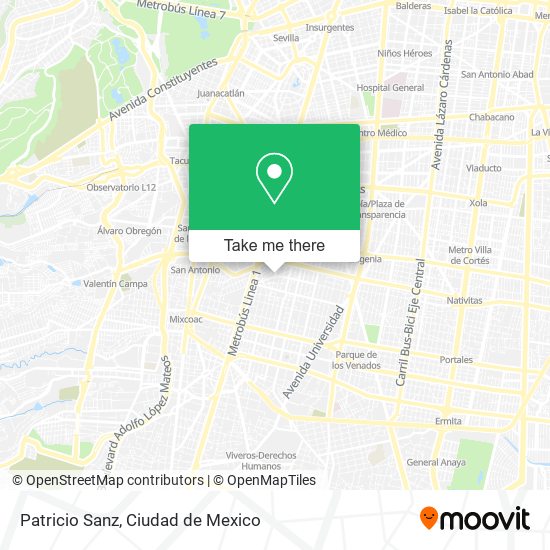 Mapa de Patricio Sanz