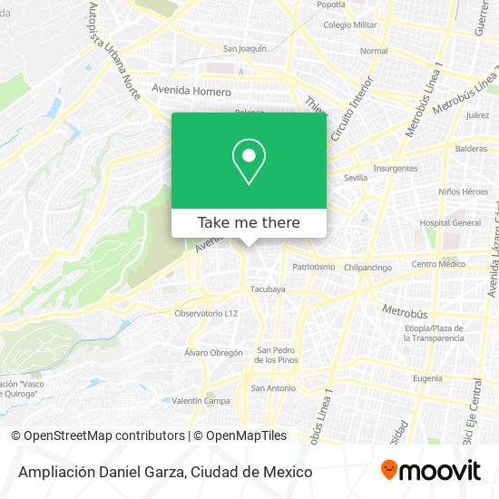 Mapa de Ampliación Daniel Garza