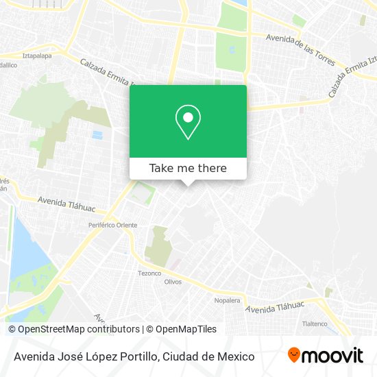 Mapa de Avenida José López Portillo