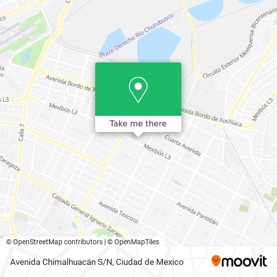 Avenida Chimalhuacán S/N map