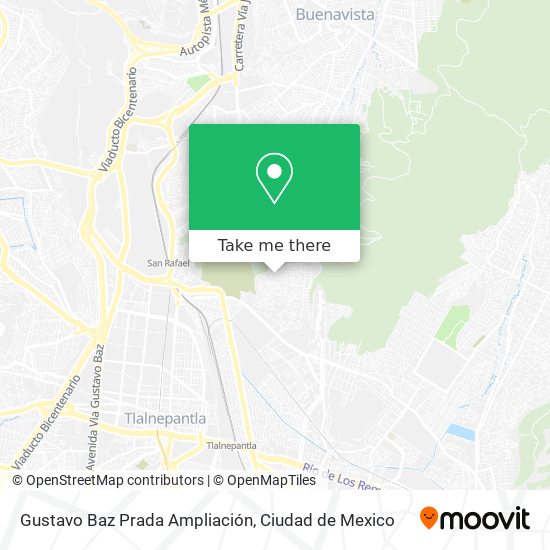 Gustavo Baz Prada Ampliación map