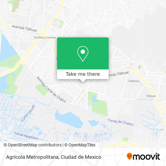 Agrícola Metropolitana map