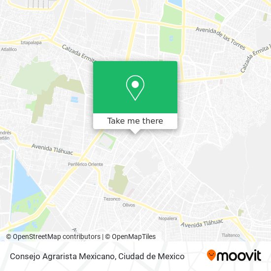 Mapa de Consejo Agrarista Mexicano