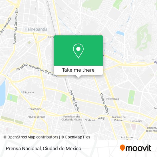 How to get to Prensa Nacional in Tultitlán by Bus, Metro or Train?