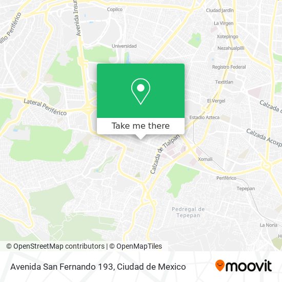 Mapa de Avenida San Fernando 193