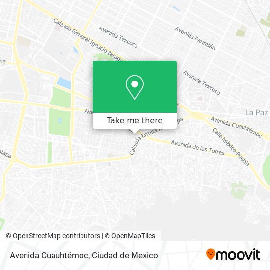 Avenida Cuauhtémoc map