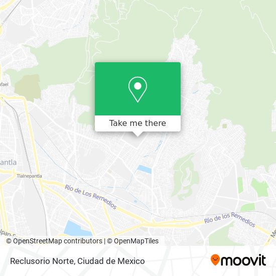 Mapa de Reclusorio Norte