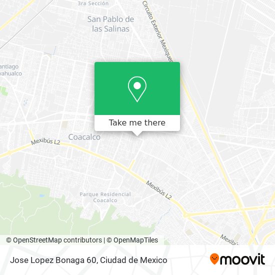 How to get to Jose Lopez Bonaga 60 in Tultepec by Bus?