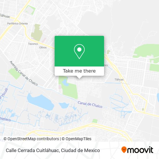 Calle Cerrada Cuitláhuac map