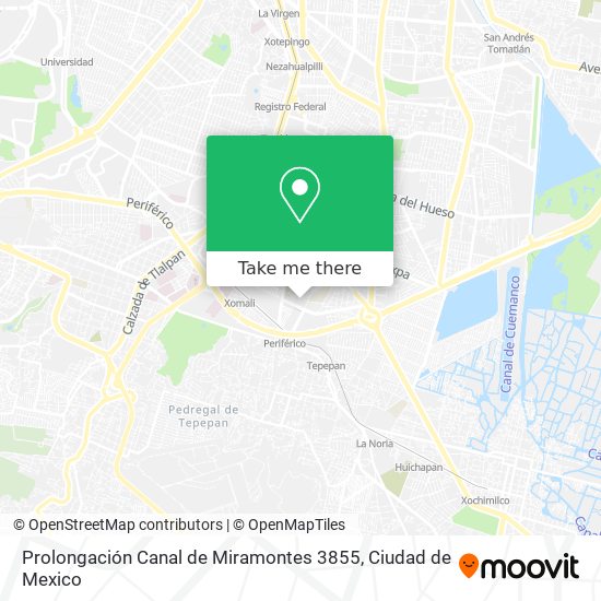 Mapa de Prolongación Canal de Miramontes 3855