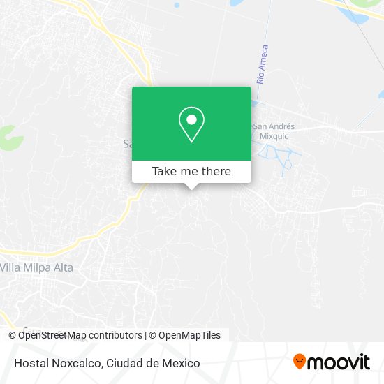 Mapa de Hostal Noxcalco