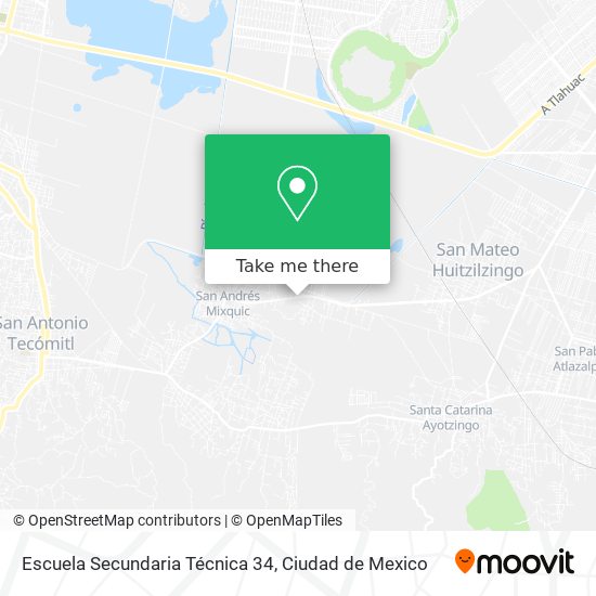 Escuela Secundaria Técnica 34 map