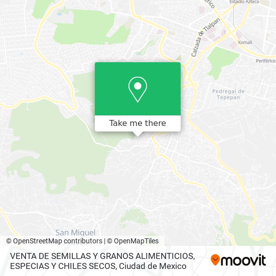 VENTA DE SEMILLAS Y GRANOS ALIMENTICIOS, ESPECIAS Y CHILES SECOS map