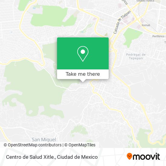 Centro de Salud Xitle. map