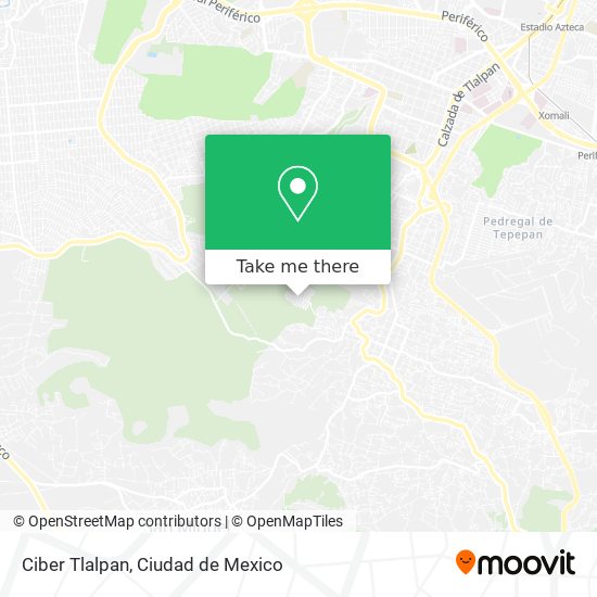 Mapa de Ciber Tlalpan