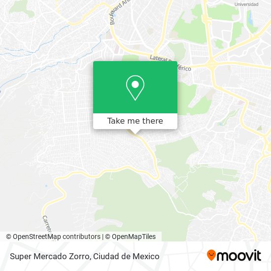 Super Mercado Zorro map