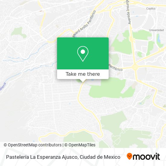 Pastelería La Esperanza Ajusco map
