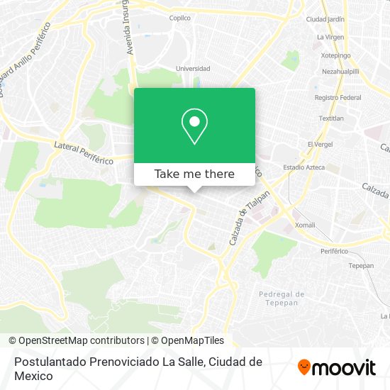 Postulantado Prenoviciado La Salle map