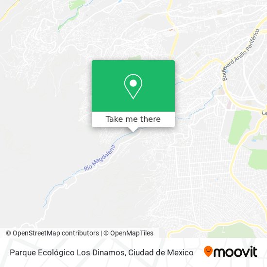 Parque Ecológico Los Dinamos map