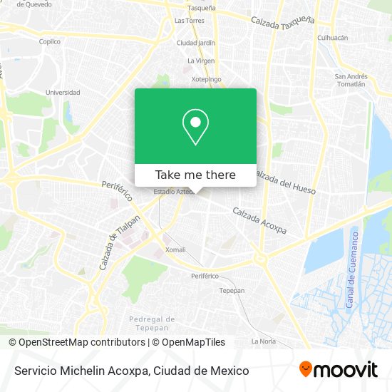 Servicio Michelin Acoxpa map