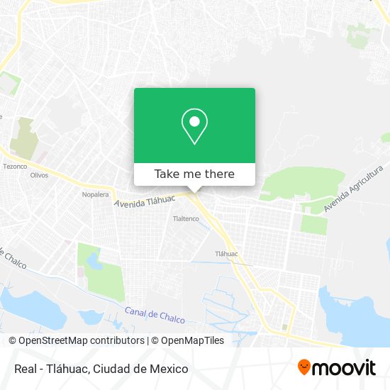 Real - Tláhuac map