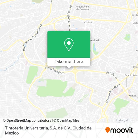 Tintoreria Universitaria, S.A. de C.V. map