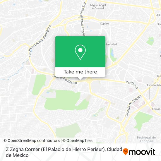Z Zegna Corner (El Palacio de Hierro Perisur) map