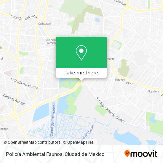 Policía Ambiental Faunos map