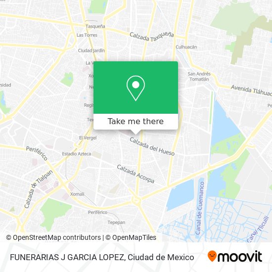 Mapa de FUNERARIAS J GARCIA LOPEZ