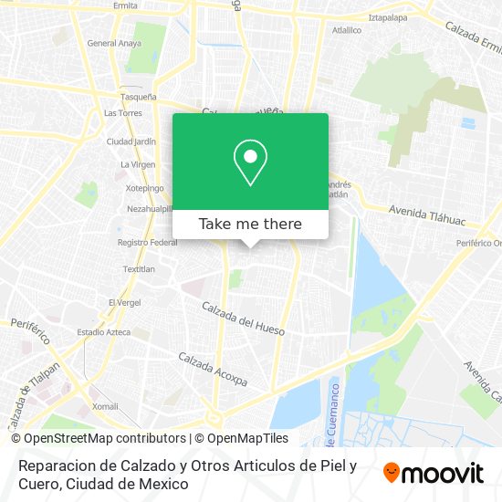 Mapa de Reparacion de Calzado y Otros Articulos de Piel y Cuero