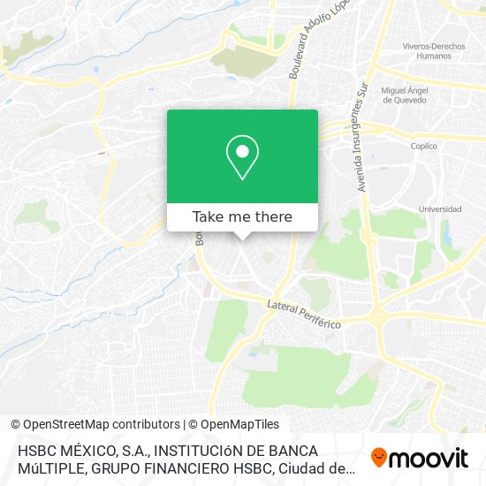 HSBC MÉXICO, S.A., INSTITUCIóN DE BANCA MúLTIPLE, GRUPO FINANCIERO HSBC map
