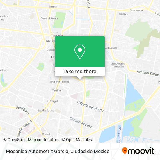 Mecánica Automotríz Garcia map