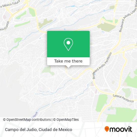 Campo del Judio map