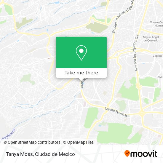 Tanya Moss map