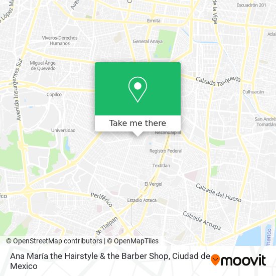 Ana María the Hairstyle & the Barber Shop map